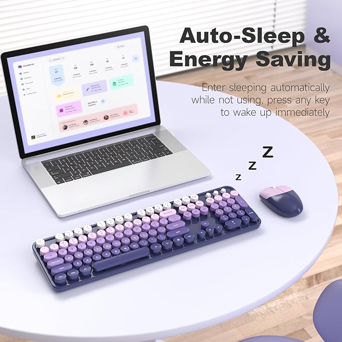 MOFII Wireless Keyboard and Mouse Combo, Full Size 2.4G Plug and Play - Image 5