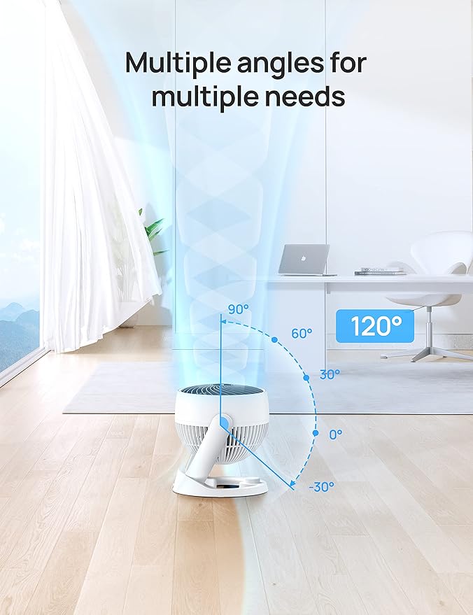 Dreo Fan for Bedroom, 12 Inches, 70ft Powerful Airflow, 28db Quiet Table Air - Image 5