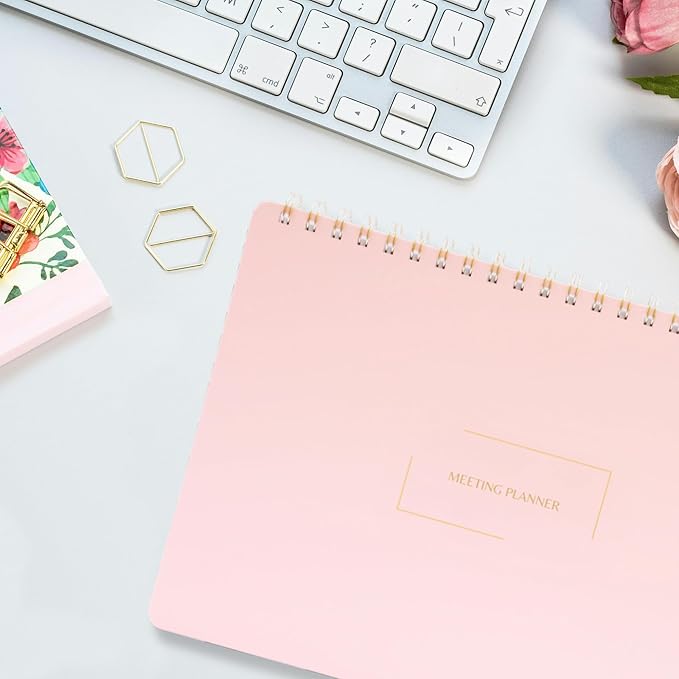 | Meeting Notebook for Work | 8.25" x 11.75" | Project Planner | Simple Design - Image 4