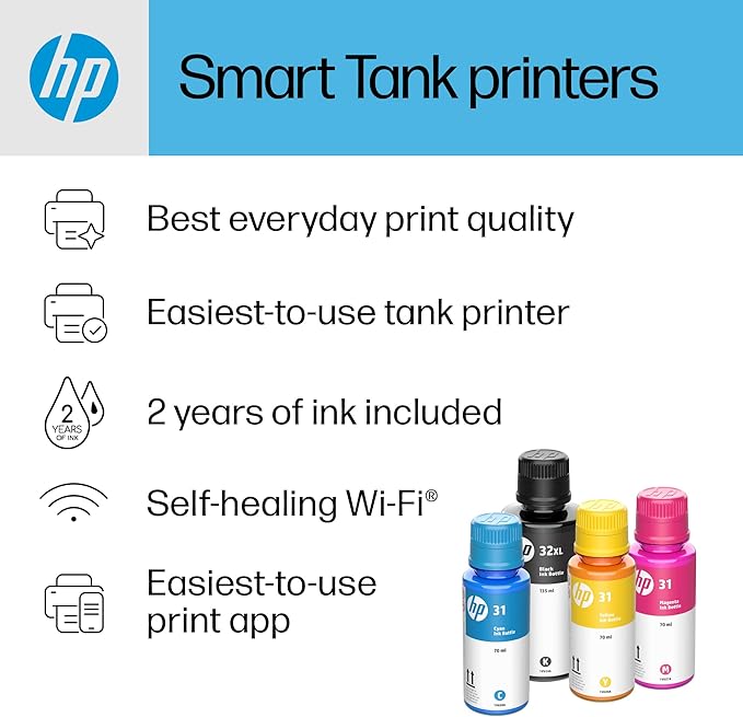 HP Smart Tank Plus 651 Wireless All-in-One Printer, Ink Tank Printer-for-Home - Image 9