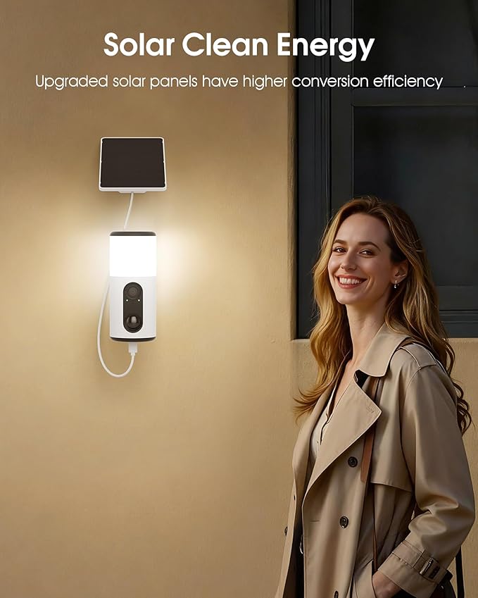 ARCCTV Floodlight Camera with Solar Panel, 4MP Battery Powered Security Cameras - Image 3