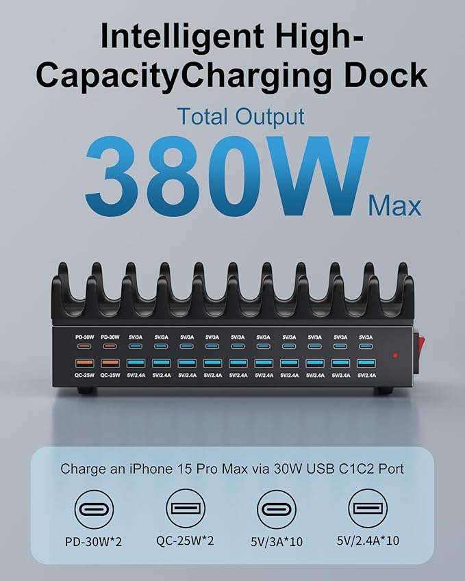 380W Charging Station for Multiple Devices - Image 3