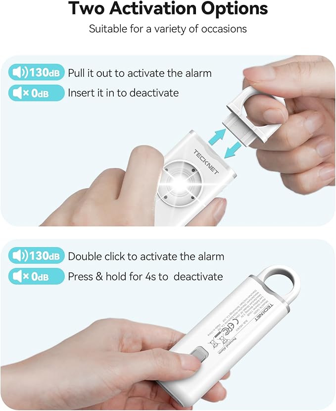 TECKNET Rechargeable Personal Safety Alarm - Image 3