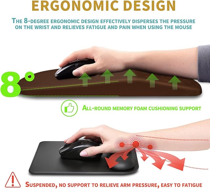 Hokafenle Ergonomic Mouse Pad Wrist Support - Image 5