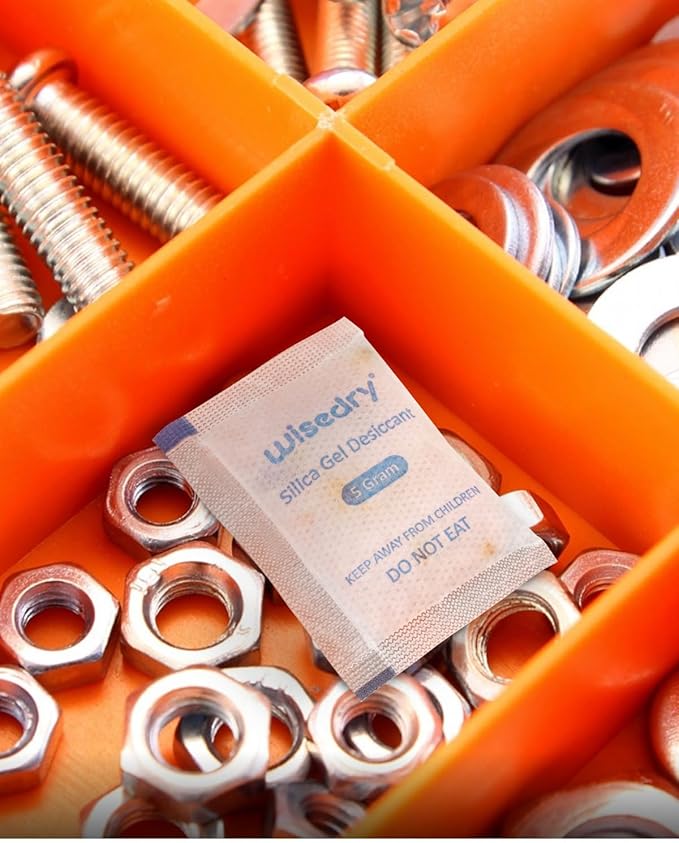 wisedry 5 Gram Food Grade Silica Gel Packs Rechargeable Desiccant Dehumidifiers - Image 8