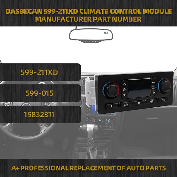Dasbecan 599-211XD AC Climate Control Module Compatible - Image 2