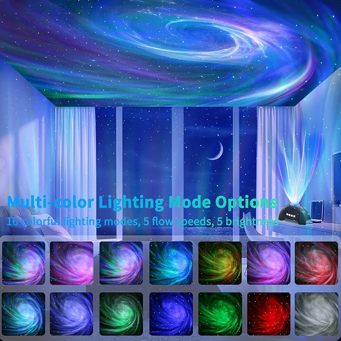 AIRIVO Star Projector, Galaxy Light Projector, Night Light Projector & Music - Image 2