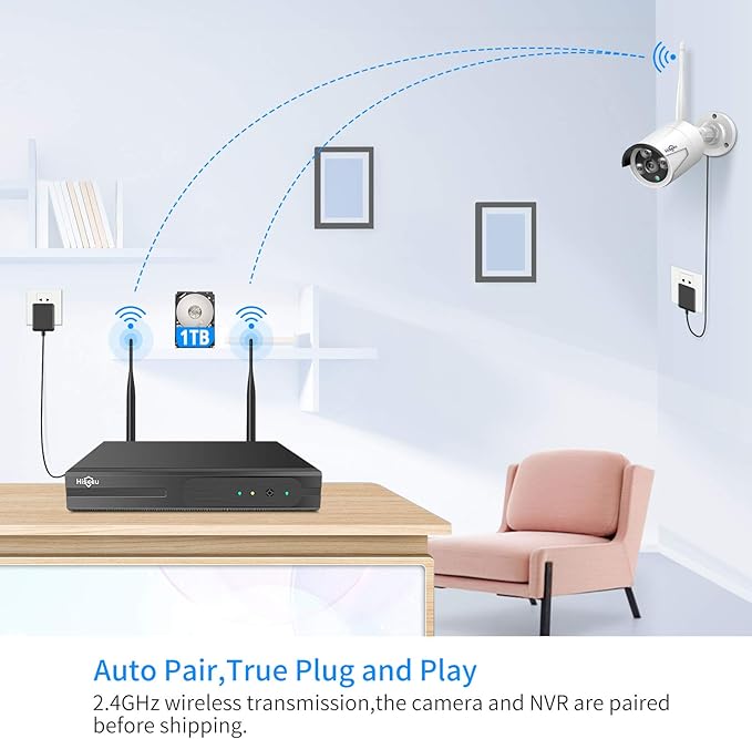 Hiseeu 5MP Wireless Security Camera System - Image 2