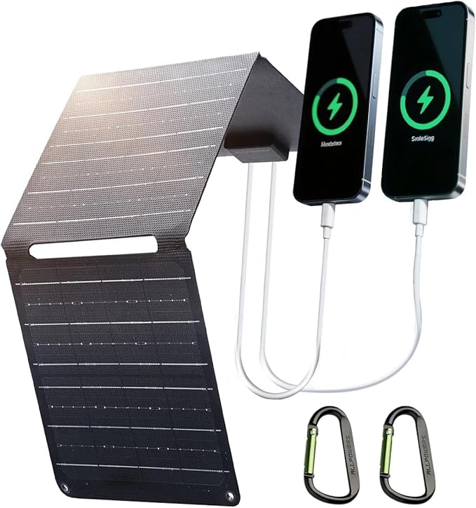ALLPOWERS SP001 21W Portable Solar Panel Charger, High-Efficiency 22-25% - Image 2