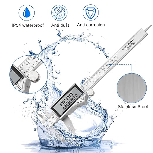 Adoric Digital Caliper, Caliper Measuring Tool Stainless Steel Vernier Caliper - Image 7
