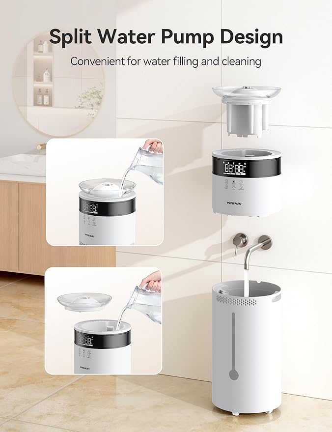 VAGKRI Humidifiers for Large Room, 18L Ultrasonic Cool Mist Humidifier for Home - Image 5