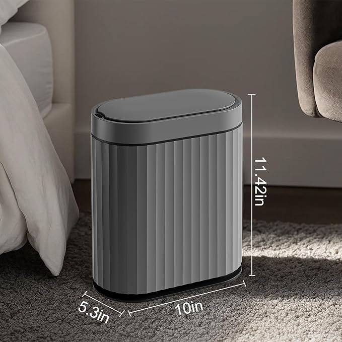 ELPHECO Bathroom Motion Sensor Trash can 2 Gallon Automatic Garbage Can - Image 2