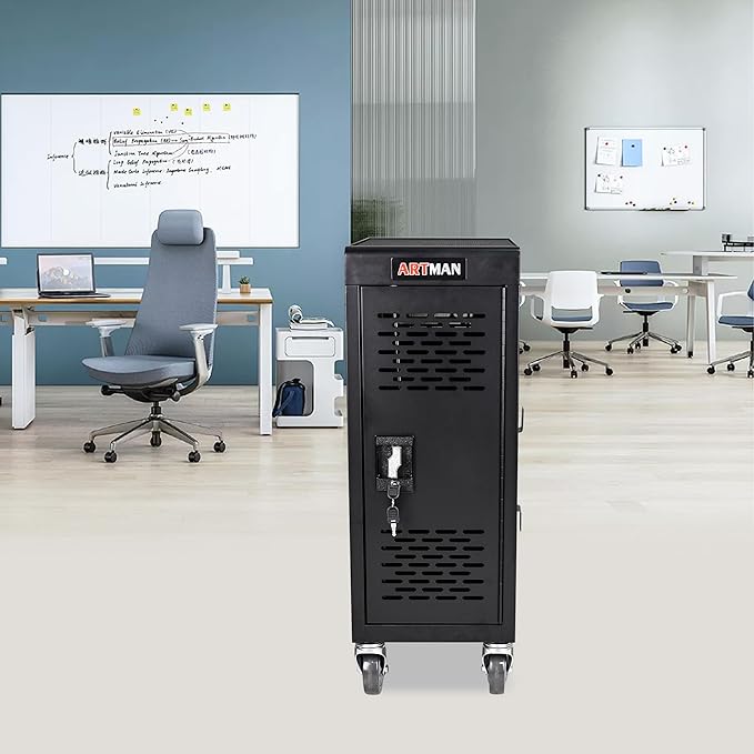 TIOPLY Laptop Charging Cart, 16 Device Tablet Storage Carts - Image 8