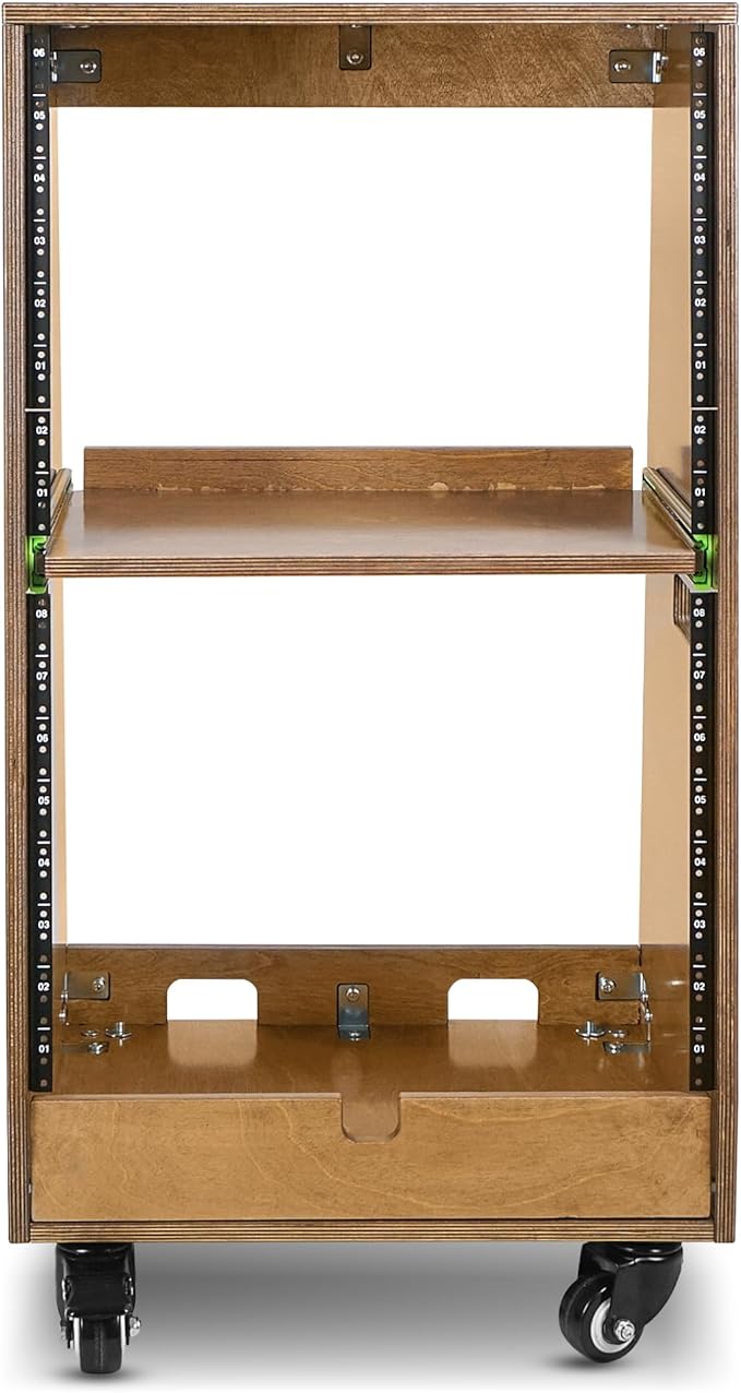 Sound Town DIY Slanted 16U Studio Rack, - Image 3