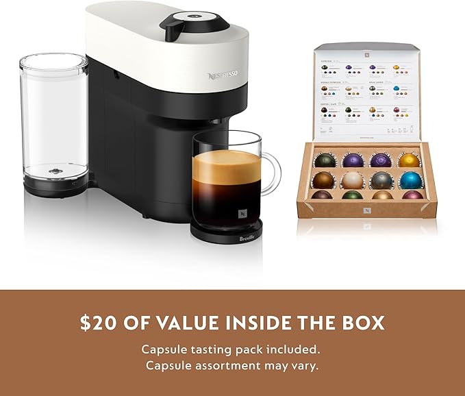 Nespresso Vertuo Pop+ Coffee and Espresso Maker by Breville, Coconut White - Image 6