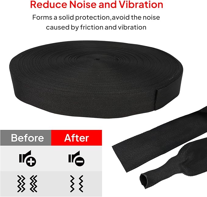 Sonoreboom 2 in 1 Heat Shrink Braided Sleeving Fabric Tubing-Ideal fit - Image 4