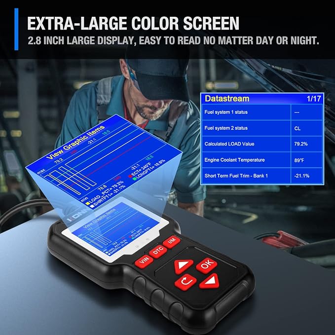 KONNWEI KW320 Car OBD2 Scanner Professional Code Reader Engine Fault Code - Image 2
