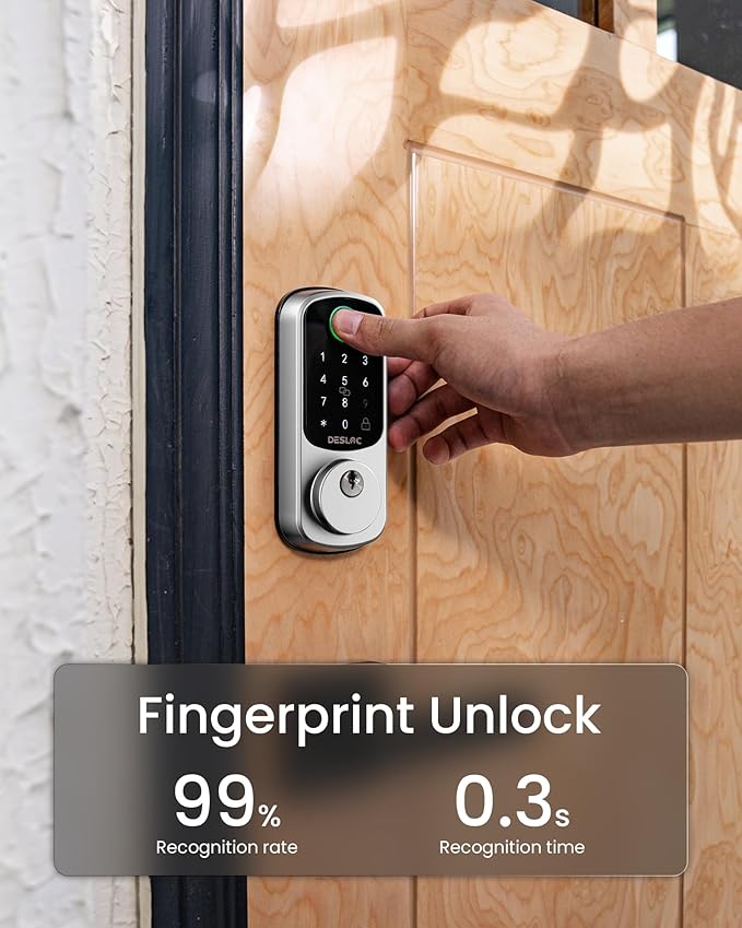 DESLOC Smart Door Lock B200, Smart Deadbolt Lock, Keyless Entry Door Lock - Image 3