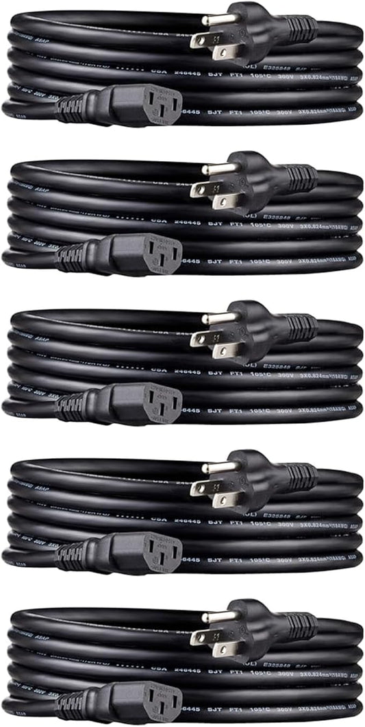 Amazon Basics PC Power Cord, 10 feet, AC Power Cord by AmazonBasics
