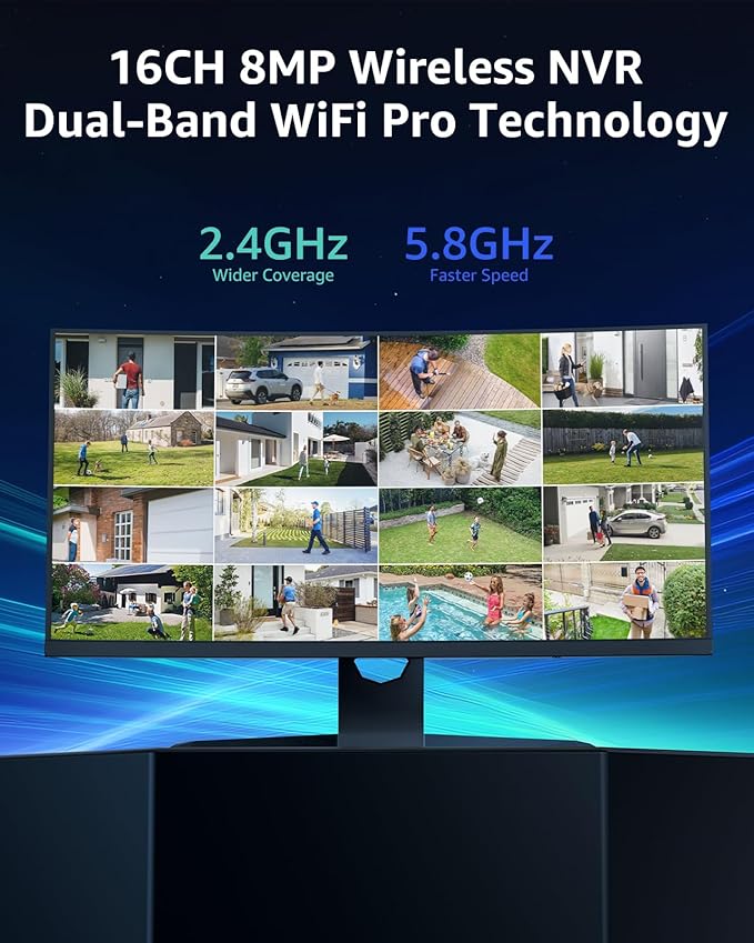 ANNKE Wireless Camera System, 16CH Expandable 4K Security NVR, 2-Way Audio - Image 2