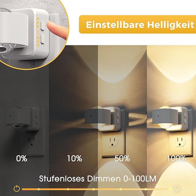 L LOHAS LED Night Lights Plug into Wall, Night Light Projector, Dusk to Dawn - Image 3
