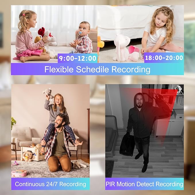 FEICAMYZX Indoor Security Camera, 3MP 2K Window Camera, 2.4GHz/5GHz WiFi - Image 7