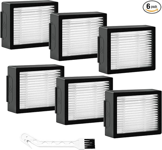 6 Pack Roomba Filters Fit for i-Robot Roomba I J E Series E5 E6 E7 i3 i3+ i4 i6 by puxyblue