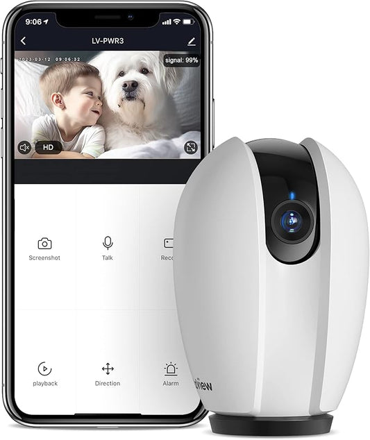 LaView Indoor Security Camera, Baby Monitor by LaView