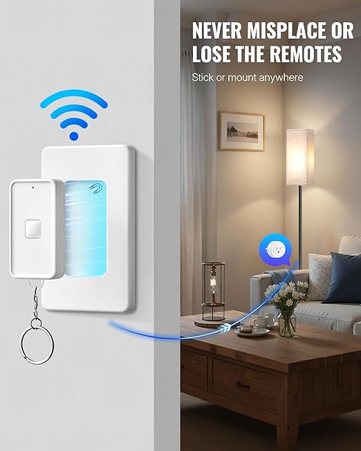 Remote Control Outlet, WILAWELS Remote Outlet Switch - Image 2