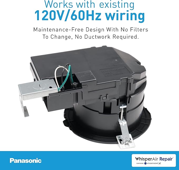 Panasonic WhisperAir Repair Filter-Free Ceiling Mount Air Purifier - Image 4