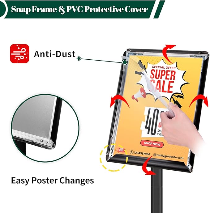 Heavy Duty Pedestal Sign Holder - Image 4
