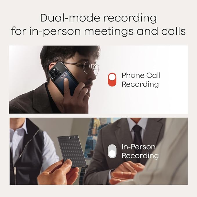Plaud Note AI Voice Recorder, AI Note Taking Device, Transcribe & Summarize - Image 2