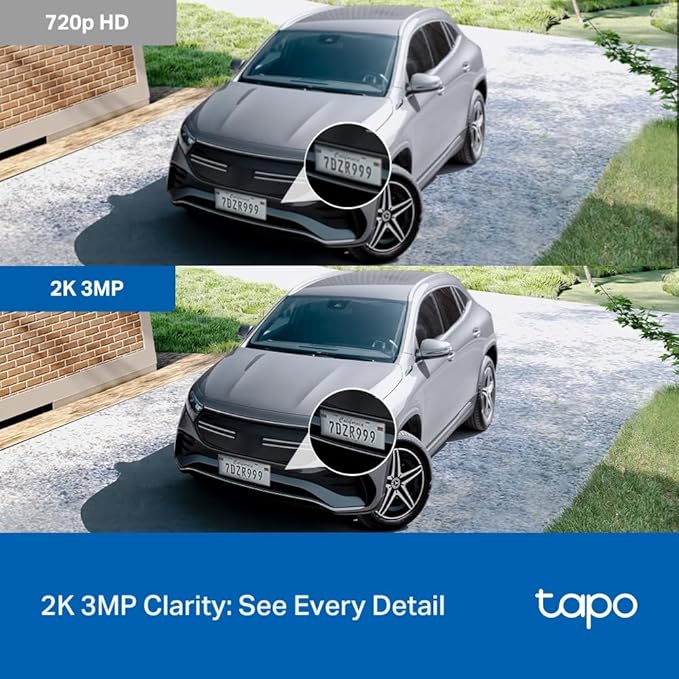 Tapo 2K Indoor/Outdoor Pan/Tilt Wired Security Camera - Image 3