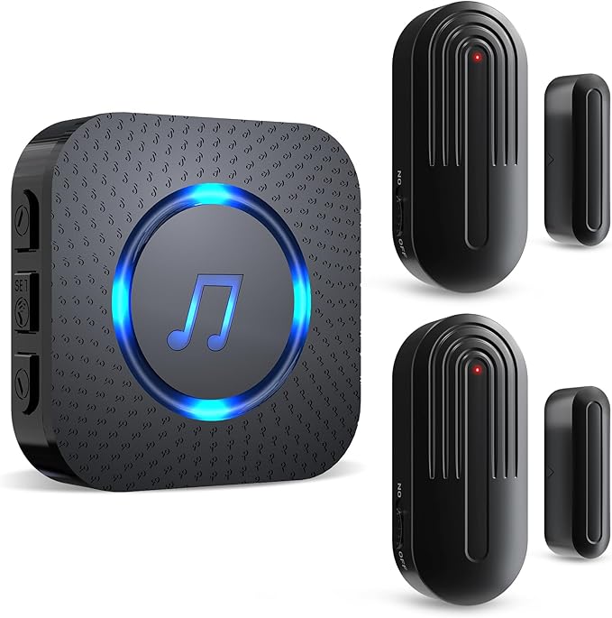 SanJie Door Sensor Chime When Door Opens, Door Entry Chime by SANJIEGuardSecurity