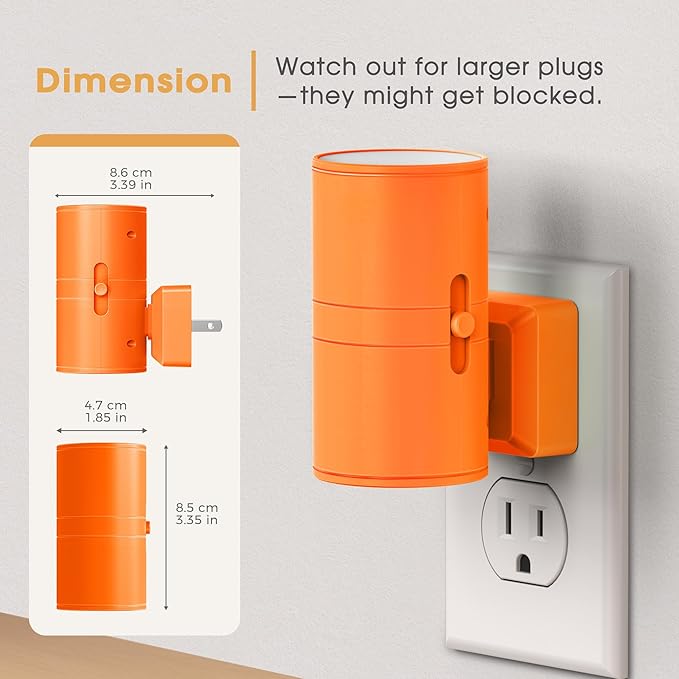Briignite Night Lights Plug into Wall, Modern LED Night Light Plug in, Dusk to - Image 4
