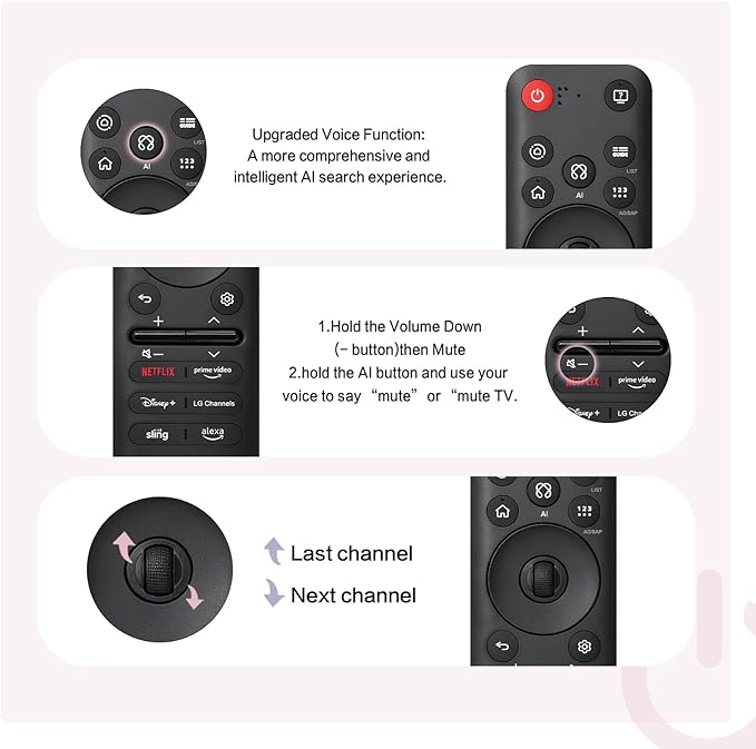 Replacement for LG MR25GA Magic Remote AKB76046602, Voice Control & Pointer - Image 6