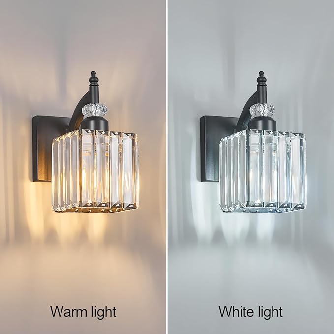 BBLLWJ Modern Wall Sconces Set of Two Black Wall Sconces Indoor Wall Lamp - Image 2
