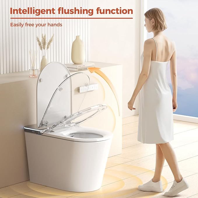 Smart Toilet with Bidet Built in, Japanese Bidet Toilet, - Image 2