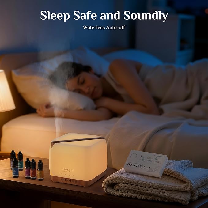 ASAKUKI Essential Oil Diffuser 700ml, Ultrasonic Aromatherapy Humidifier - Image 5