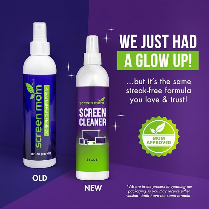 Screen Cleaner Spray and Microfiber Cloth 2-Pack by Screen Mom-Screen Cleaner - Image 2