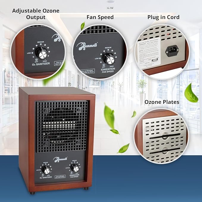 Mammoth Ion and Ozone Generator 3000 mg/hour, Adjustable up to 3, 500 SqFt - Image 5