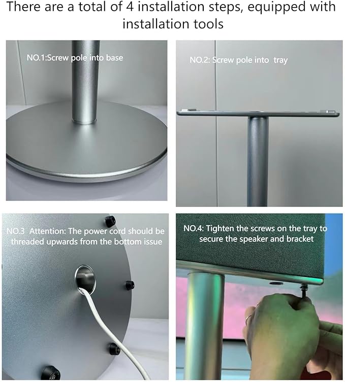 ZGOUO Speaker Floor Stand Compatible - Image 4