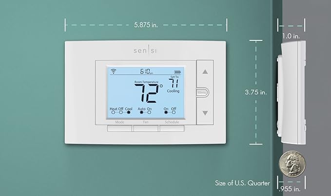 Sensi Smart Thermostat, 100 Years Of Expertise, Data Privacy, Programmable - Image 9