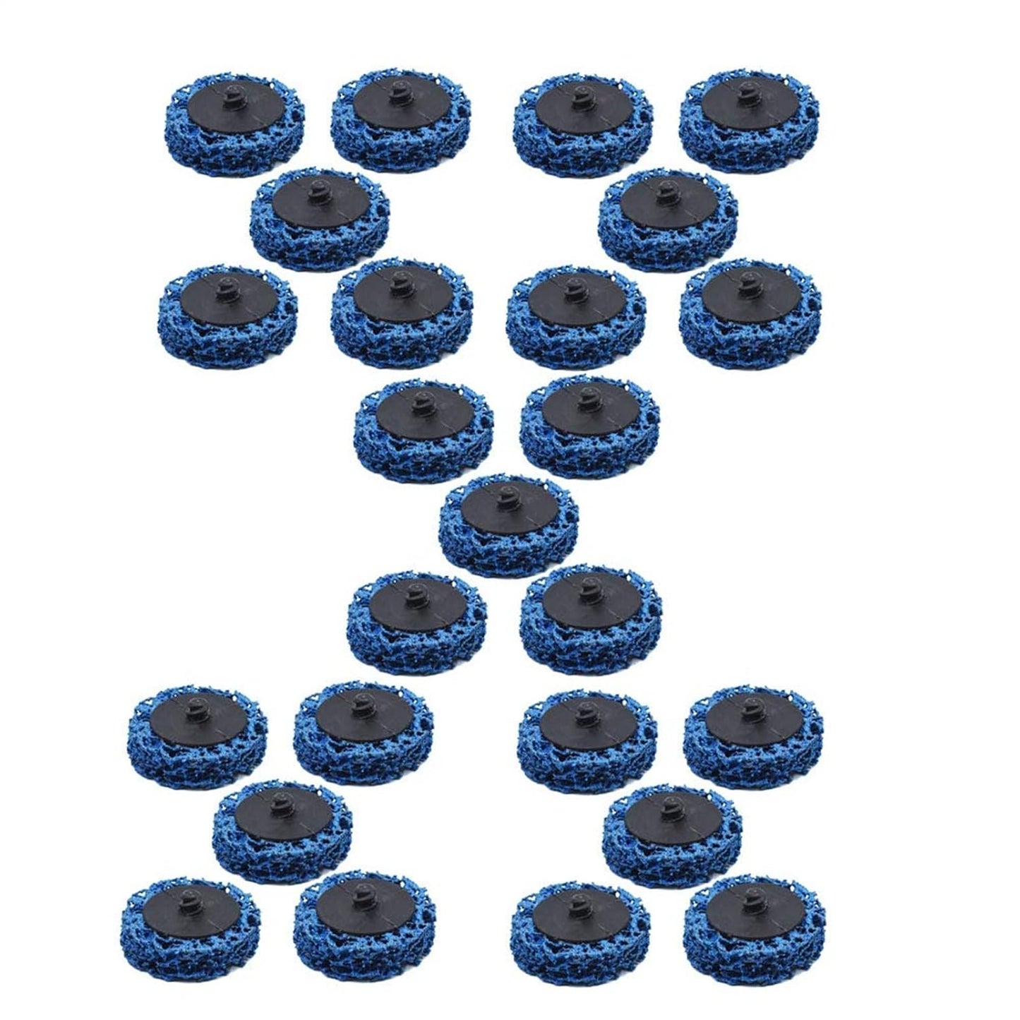 25 Pcs 2-Inch Blue Strip Discs Easy Strip Disc Stripping Wheel for Angle Grinder Clean