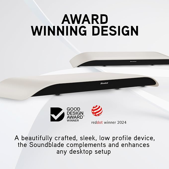 BlueAnt Soundblade Under-Monitor Soundbar, 120W 2.1 Channel Desktop Speaker - Image 7
