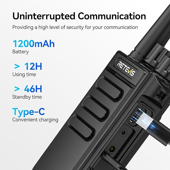 Retevis MateTalk P4 Digital Walkie Talkies - Image 6