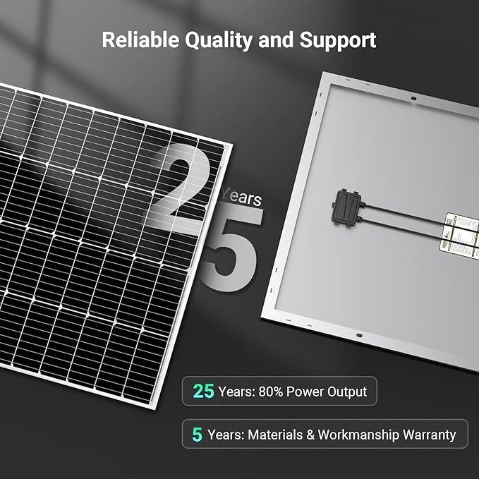 HQST 200W Solar Panel, 9BB Monocrystalline Solar Panels - Image 7