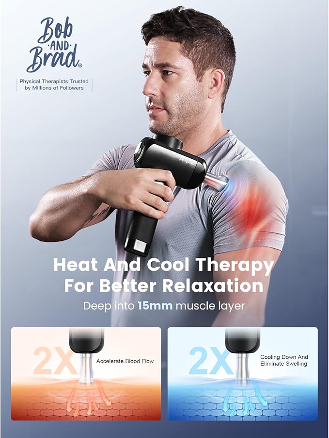 BOB AND BRAD X6 Pro Massage Gun Deep Tissue Percussion - Image 5