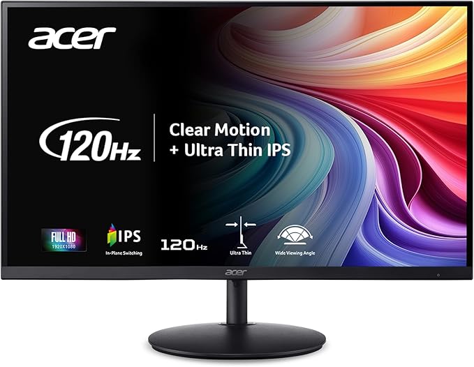 Acer SH242Y G0bih 23.8" IPS Full HD Ultra-Thin Gaming Office Monitor | by Acer