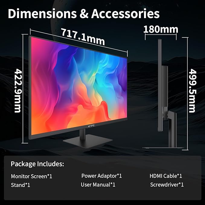 KTC 32 Inch 2K 120Hz Computer Monitor, IPS QHD 2560 x 1440p Monitor - Image 9